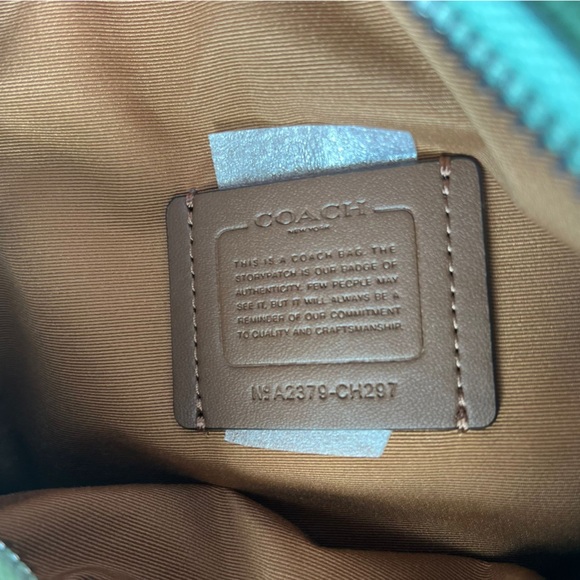 Coach Mini Darcie Carryall crossbody and small wallets /Silver/Pale Pistachio - Picture 12 of 12